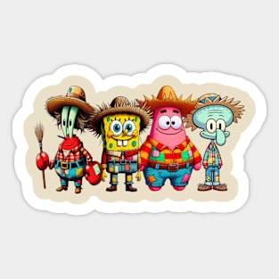 Scarecrow Square Pants Sticker